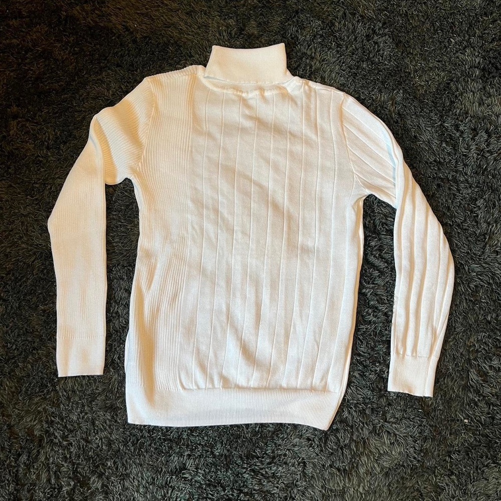 White Turtleneck Sweater